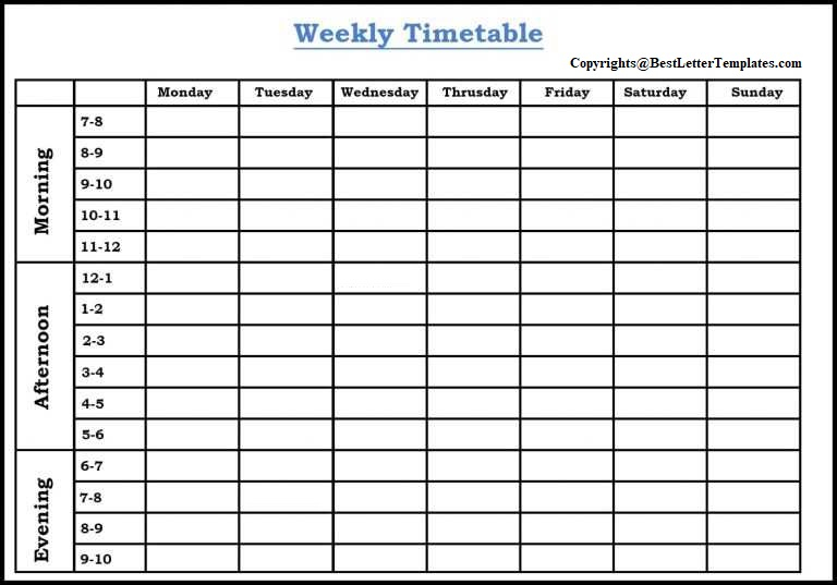 Free Printable Study Planner Template PDF 