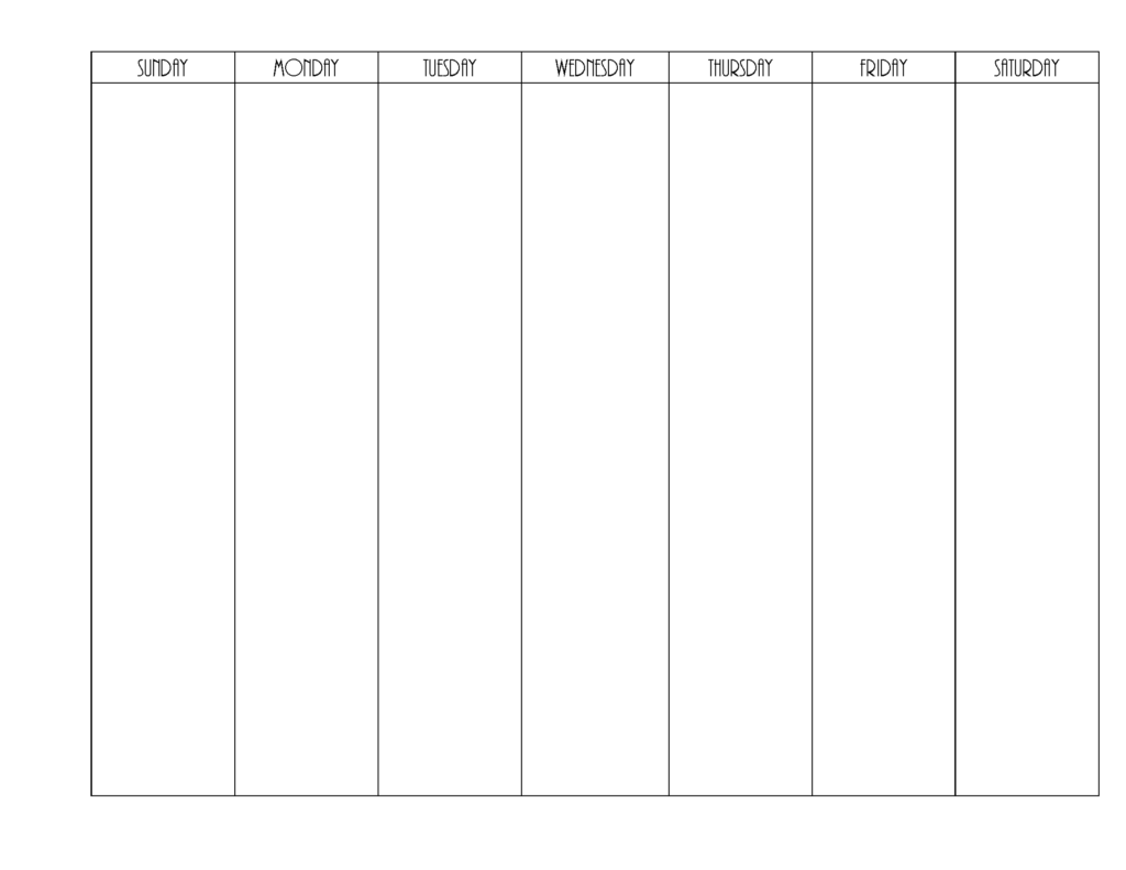 Free Printable Weekly Planner Template Shopperji