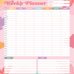 10 Best Weekly Hourly Calendar Printable Printablee