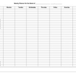 10 Best Weekly Hourly Schedule Printable Printablee