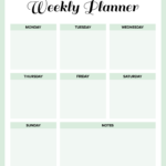 10 Best Weekly Planner Printable Printablee