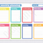 10 Weekly Planner Templates Word Excel PDF Formats Free Weekly