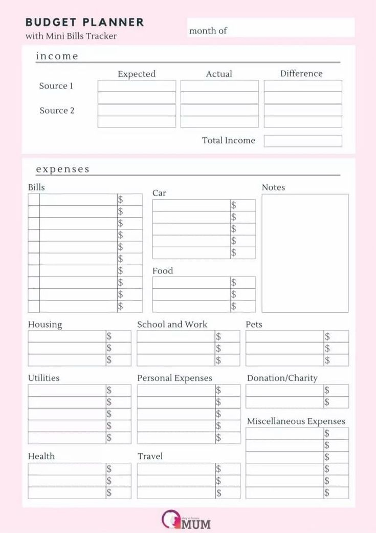15 Free Budget Printables To Track Your Family s Expenses In 2021