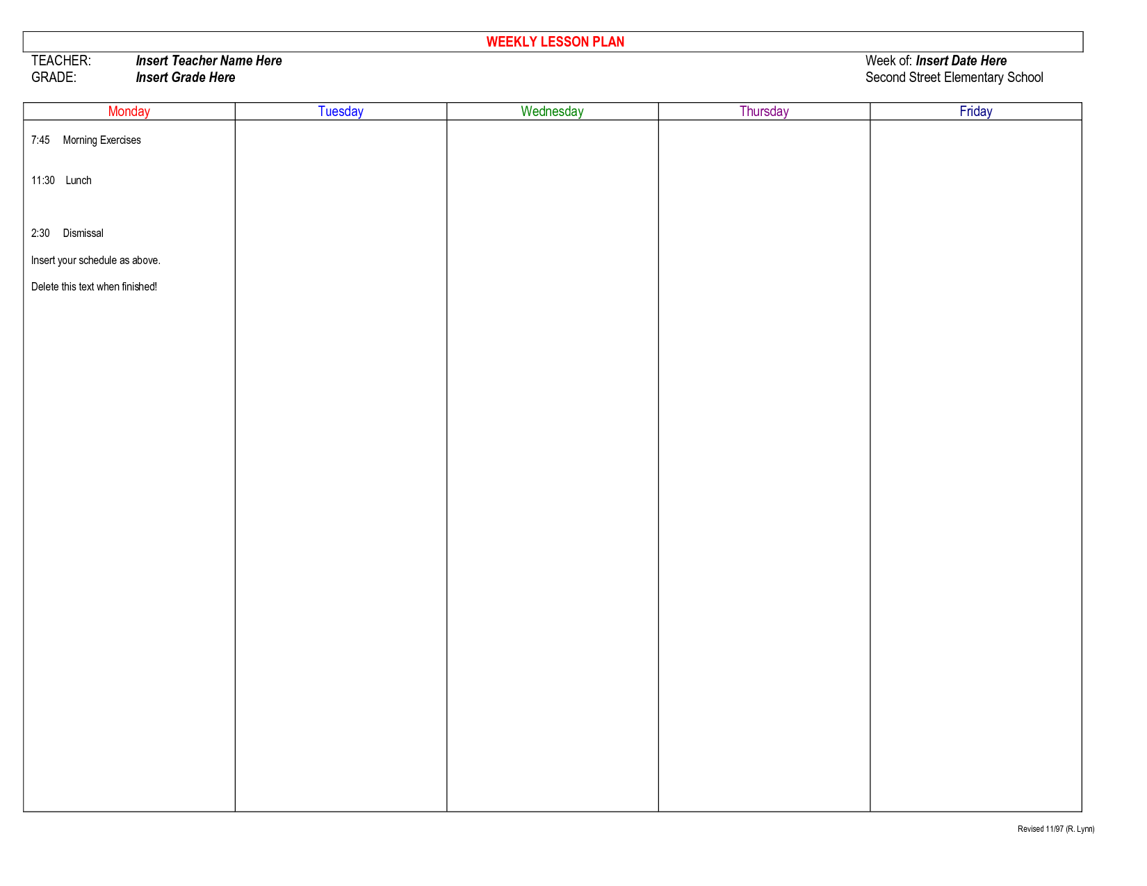 15 Free Printable Teacher Planner Worksheets Worksheeto