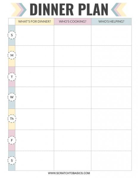 20 Meal Planning Templates That Will Take The Stress Out Of Cooking