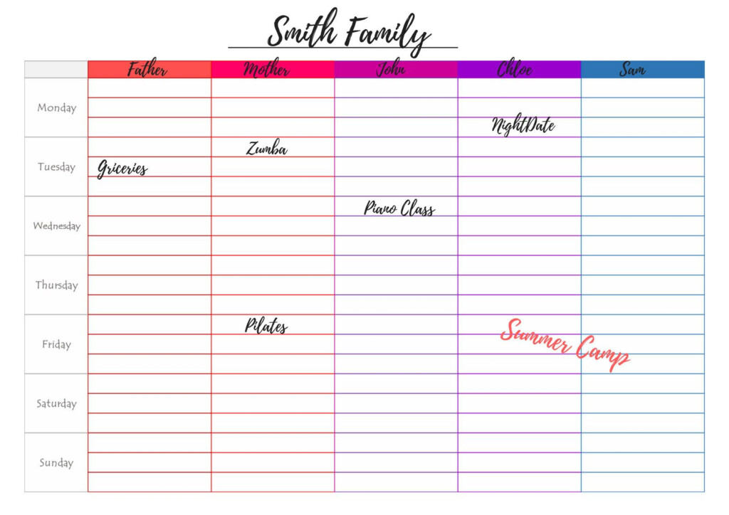 20 Weekly Planner Printable Free Download Printable Calendar Templates 