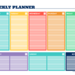 2023 Weekly Planner Template Fillable Printable PDF Forms Handypdf