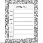 25 Coloring Book Planner 2017