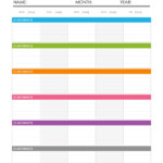 26 Blank Weekly Calendar Templates PDF Excel Word Template Lab