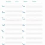 30 Two Week Meal Planner Template In 2020 Weekly Meal Planner Template