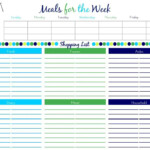 45 Printable Weekly Meal Planner Templates KittyBabyLove