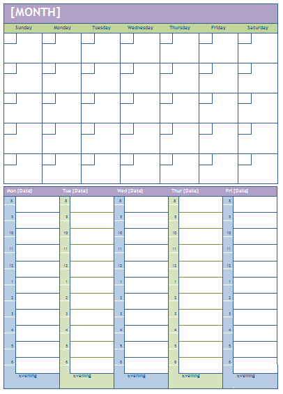 6 Best Weekly Calendar Templates For Daily Or Weekly Tasks 