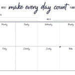 7 Day Free Printable Weekly Calendar Free Printable Templates