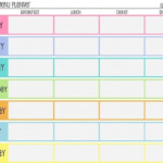 7 Day Meal Planner Template