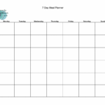 7 Day Weekly Calendar Calendar Printables Free Templates