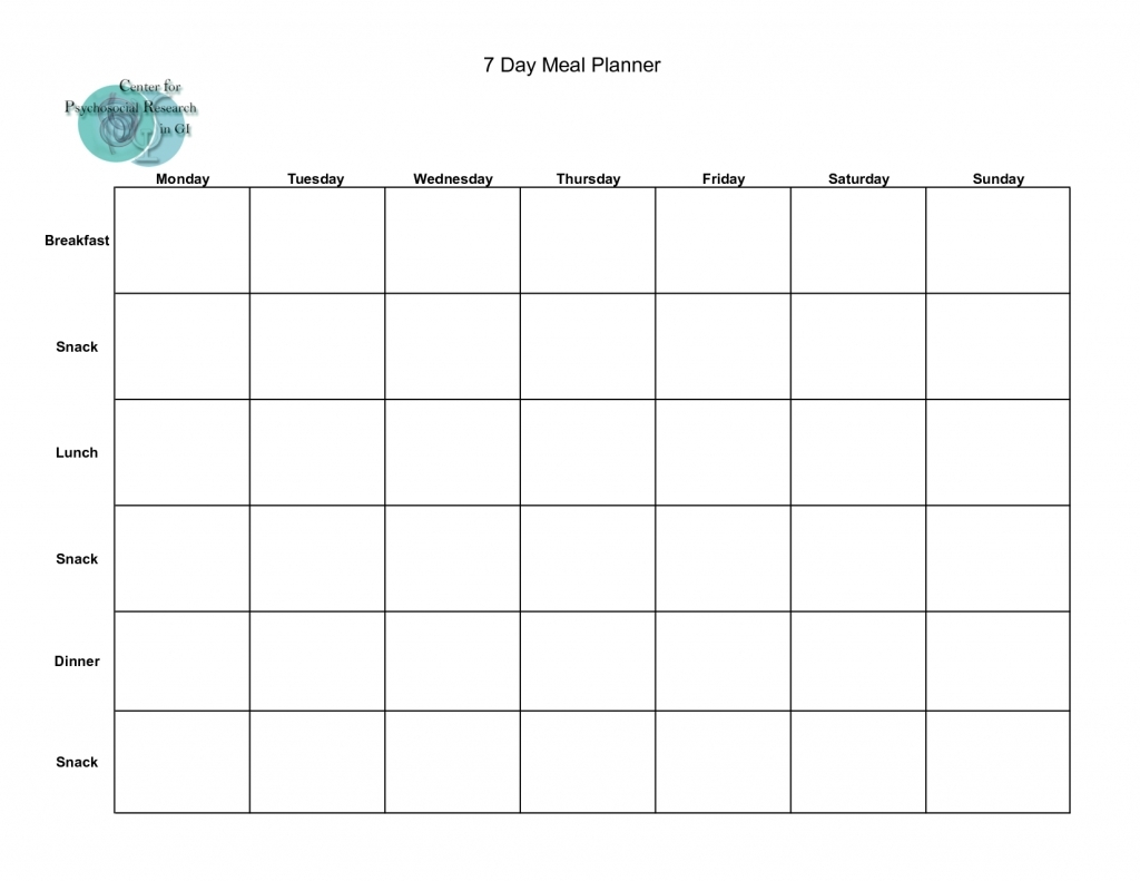 7 Day Weekly Calendar Calendar Printables Free Templates