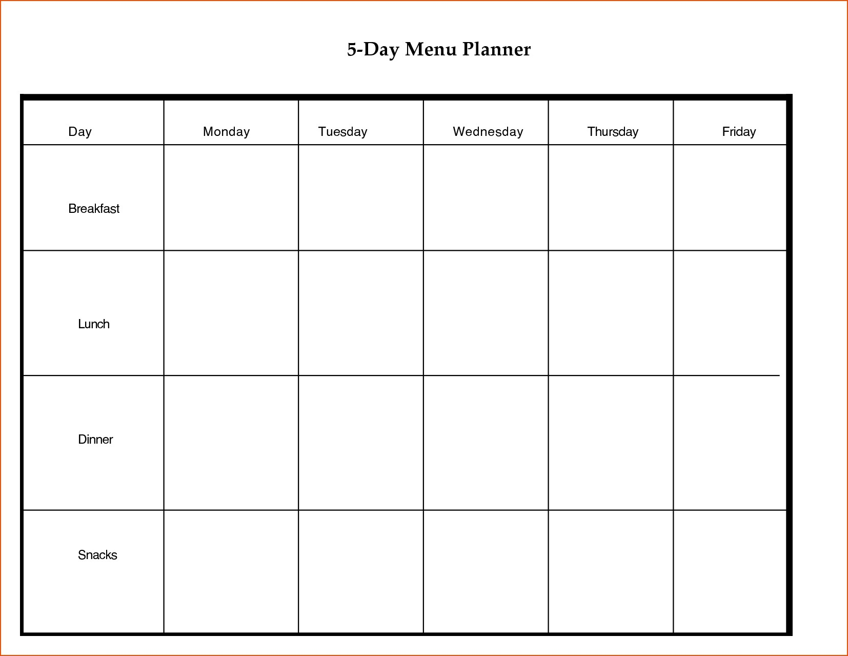 7 Day Weekly Planner Template Printable Calendar Inspiration Design 7 