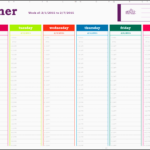 7 Editable Weekly Time Planner Template SampleTemplatess