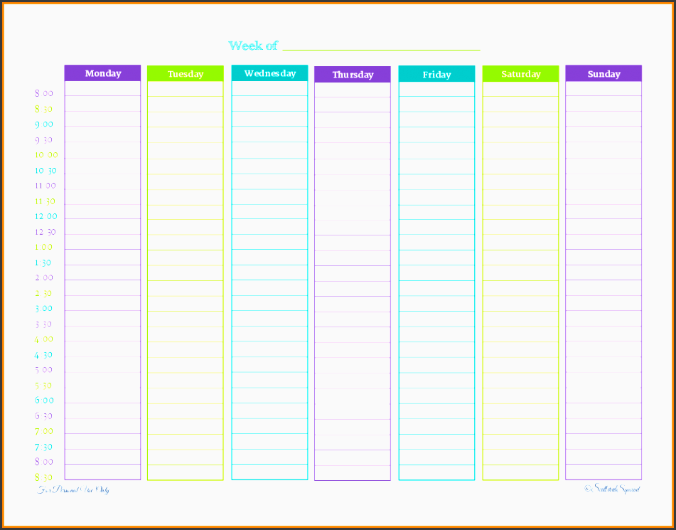 7 Employee Weekly Time Planner SampleTemplatess SampleTemplatess