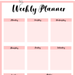 9 Best Weekly Planner Printable Printableecom 8 Best Blank Printable