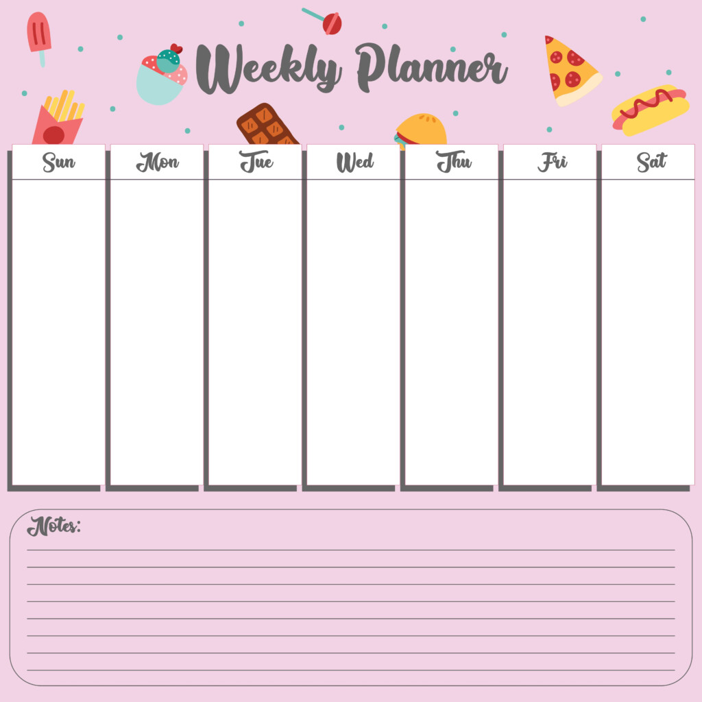 9 Best Weekly Planner Printable Printableecom 9 Best Weekly Planner 