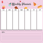 9 Best Weekly Planner Printable Printableecom 9 Best Weekly Planner