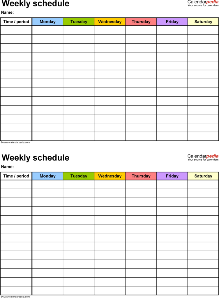 9 Best Weekly Planner Printable Printableecom 9 Best Weekly Planner 