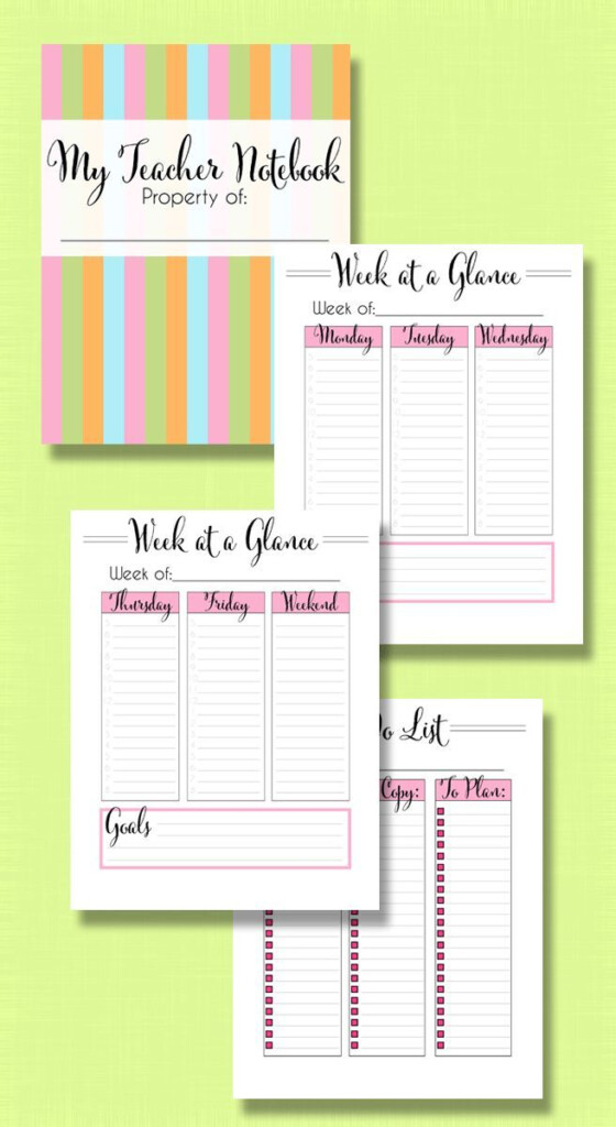 9 Best Weekly Planner Printable Printableecom The 2017 2018 Ultimate 