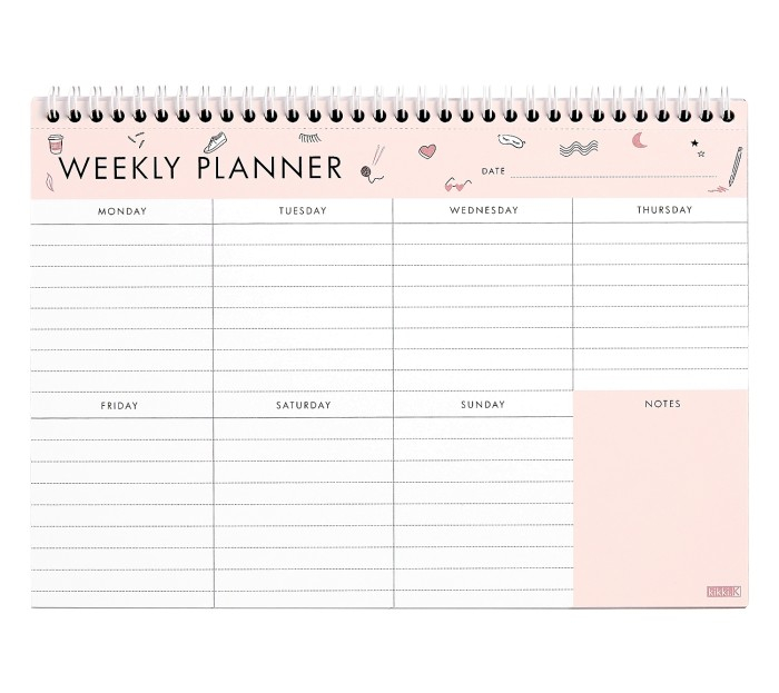 A4 weekly planner planner template schedule printable word doc