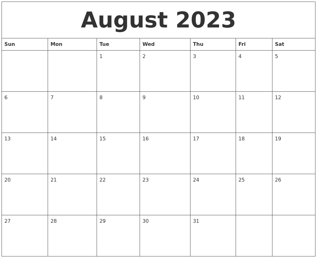 April 2023 Free Calander