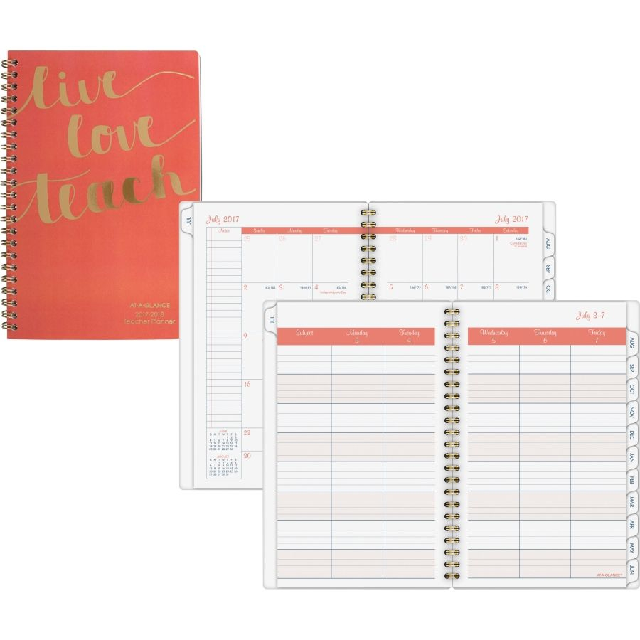 At A Glance Weekly Monthly Teacher Planner This Weekly monthly Teacher