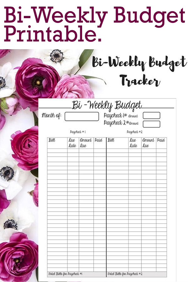  Bi Weekly Bill Tracker Navy Docs