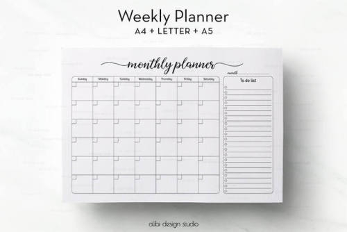 Binder Printable Tumblr - Weekly Planner Printable