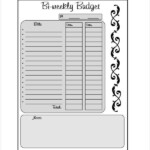 Biweekly Budget Template 10 Word PDF Documents Download