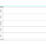 Blank Weekly Calendar Template Monday Friday Weekly Calendar Template