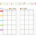 Blank Weekly Lesson Plan Templates At Tour Our At Home School Area My