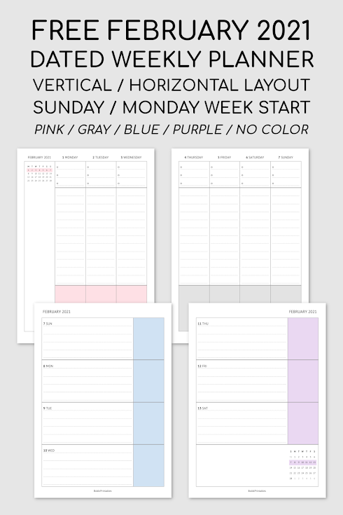 BobbiPrintables Planner Printables Free Weekly Planner Free Weekly 