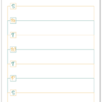 Brand New Full Size Horizontal Weekly Planner Printables