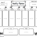 BW Weekly Planner 1 Storyboard By Worksheet templates