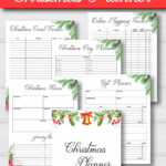 Calendars Planners Paper Party Supplies Christmas Planner Printable