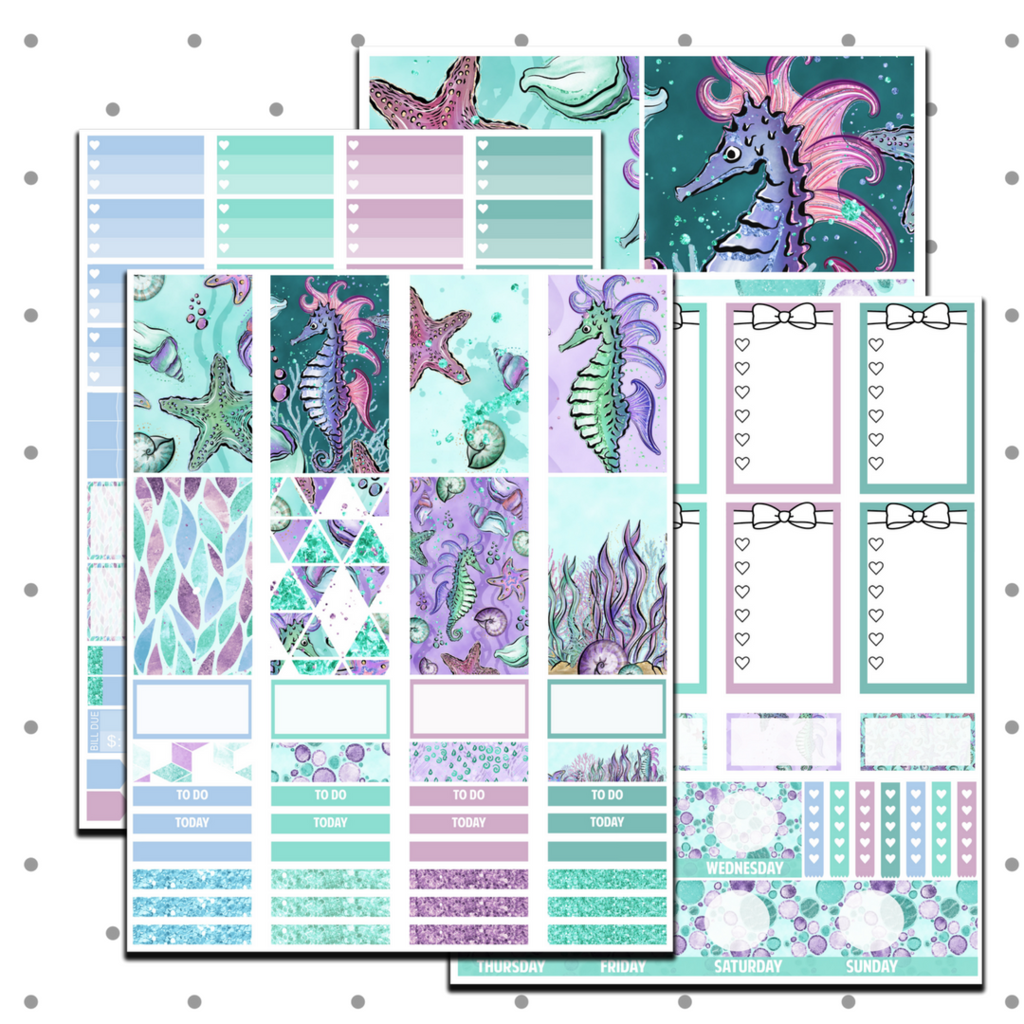 Classic Happy Planner Seahorse Weekly Kit Happy Planner Free