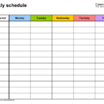 Create Your Monday To Friday Kids Schedule Template Get Your Calendar