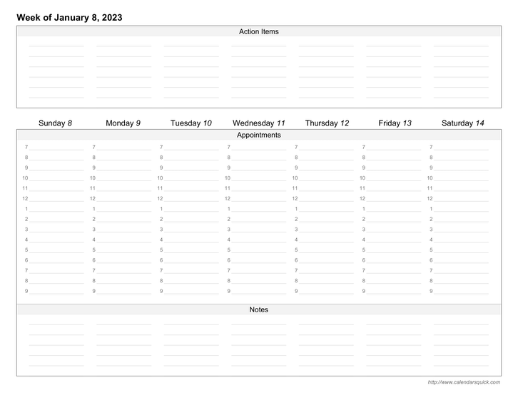 Custom Weekly Printable Calendar CalendarsQuick