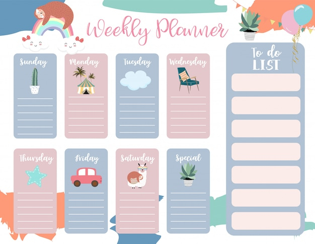 Cute Planner Templates Portal Tutorials