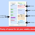 Cute Weekly Planner Printables 2023 Weekly Planner Pdf Etsy Ireland