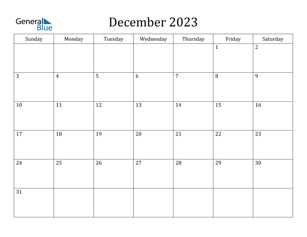 December 2024 Calendar PDF Word Excel