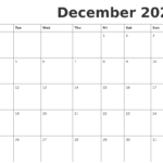 December 2023 Free Printable Calendar