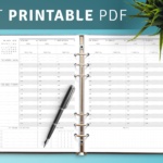 Download Printable Dated Weekly Planner Original Style PDF