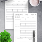 Download Printable Dated Weekly Planner Original Style PDF