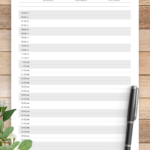 Download Printable Two page Weekly Hourly Scheduler PDF